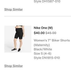 Nike Women's Maternity Biker Shorts 7"